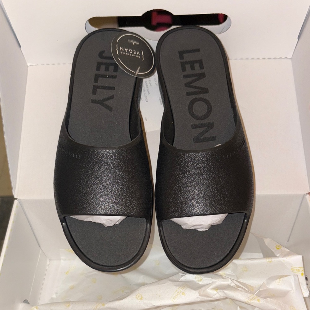 Lemon Jelly Black Women's Sandals